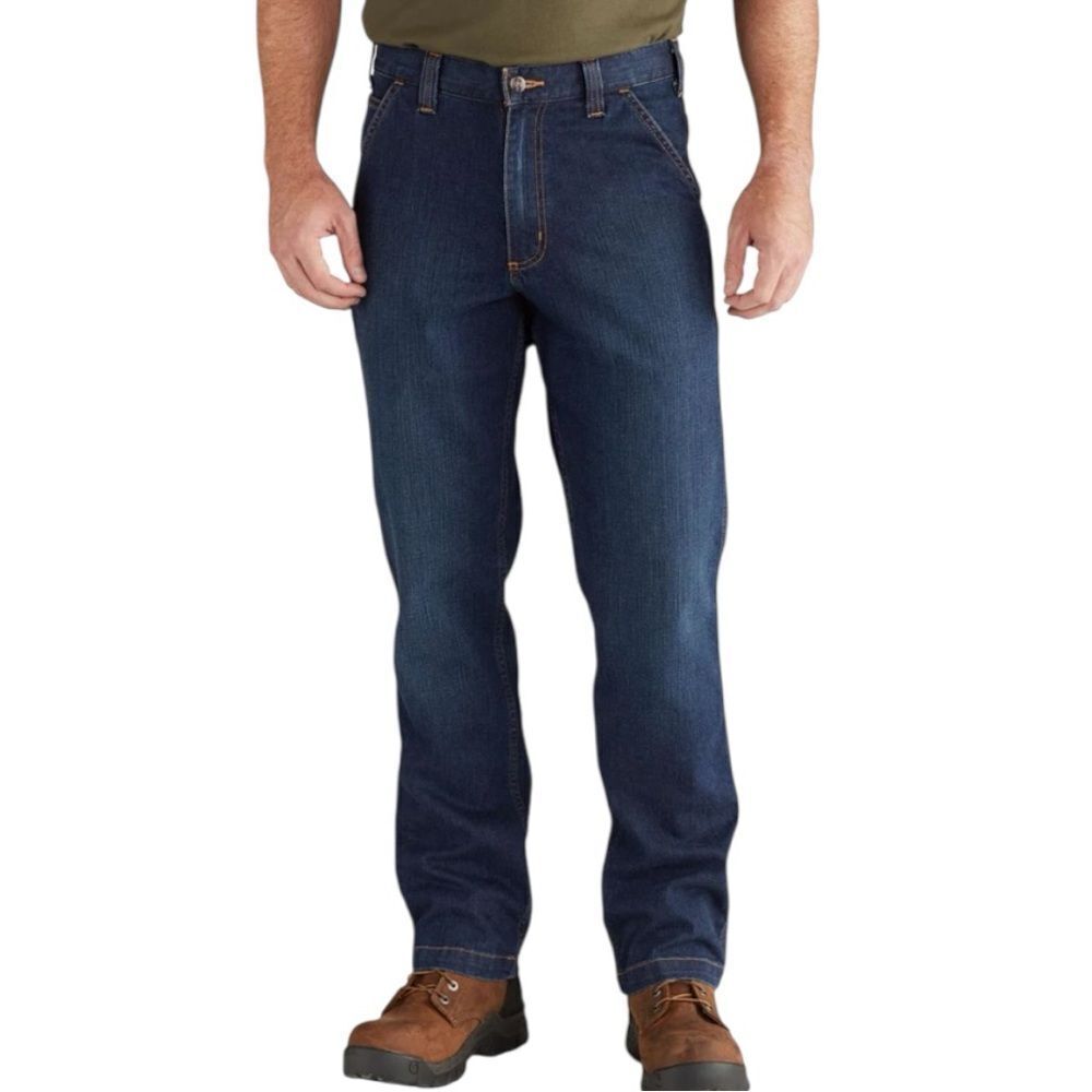 Carhartt Men's Relaxed Fit Utility Medium Dark Blue Jeans. Size 30X30.